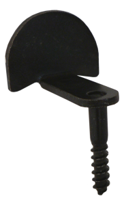 Arrêt de volet à vis coudé noir